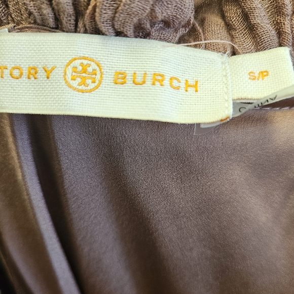 Tory Burch Midi Gauze Linen Blend Dress - Picture 3 of 6